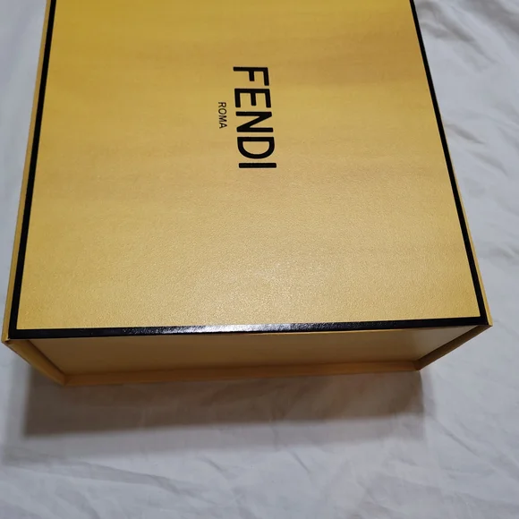 Fendi Magnetic Gift Box Empty Decorative Storage Organizer 9.5 x 8.75 x 3.75 in - Picture 7 of 14